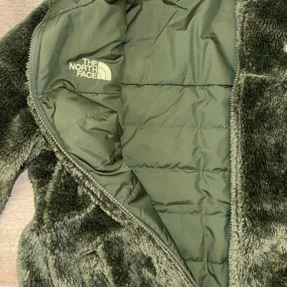 Green North Face Reverse-Able Jacket - image 4